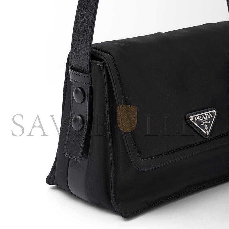 PRADA TRAVELLER RE-NYLON SMALL QUILTED SHOULDER BAG 1BD313 (23*16*11cm)